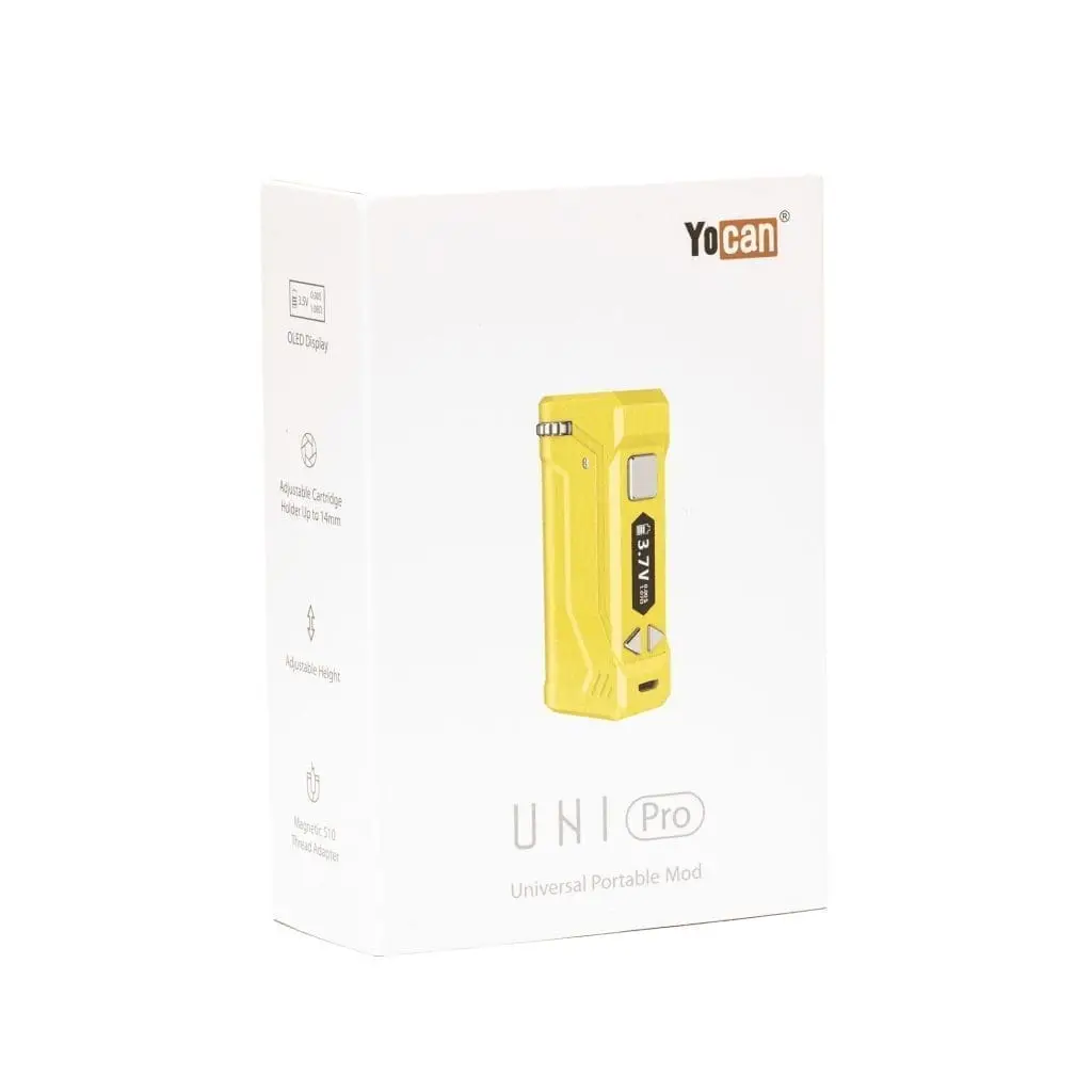 Shop Yocan UNI Pro Universal Portable Box Mod Battery - Apple Green Online  | CannaBuddy