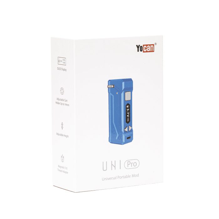 Yocan UNI Pro Universal Portable Box Mod Battery – Dark Blue - Box Front