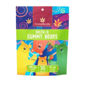 CannaBuddy Delta 8 Gummy Bears (600 mg Total Delta 8 THC) - Image 2