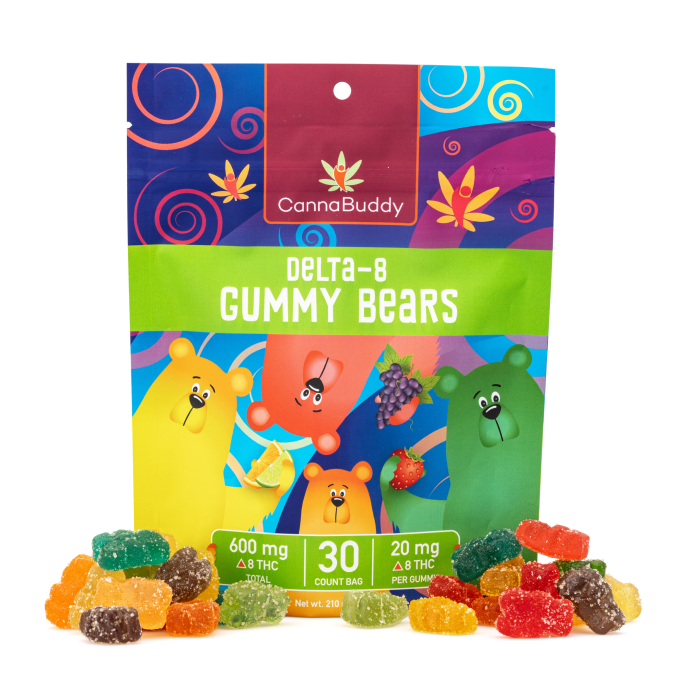 CannaBuddy Delta-8 Gummy Bears (600 mg Total Delta-8-THC) - Combo