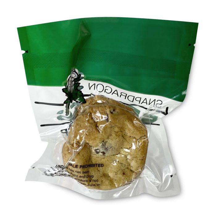 Snapdragon Delta-8-THC Chocolate Chip Cookies (80 mg total Delta-8-THC) - Package Back