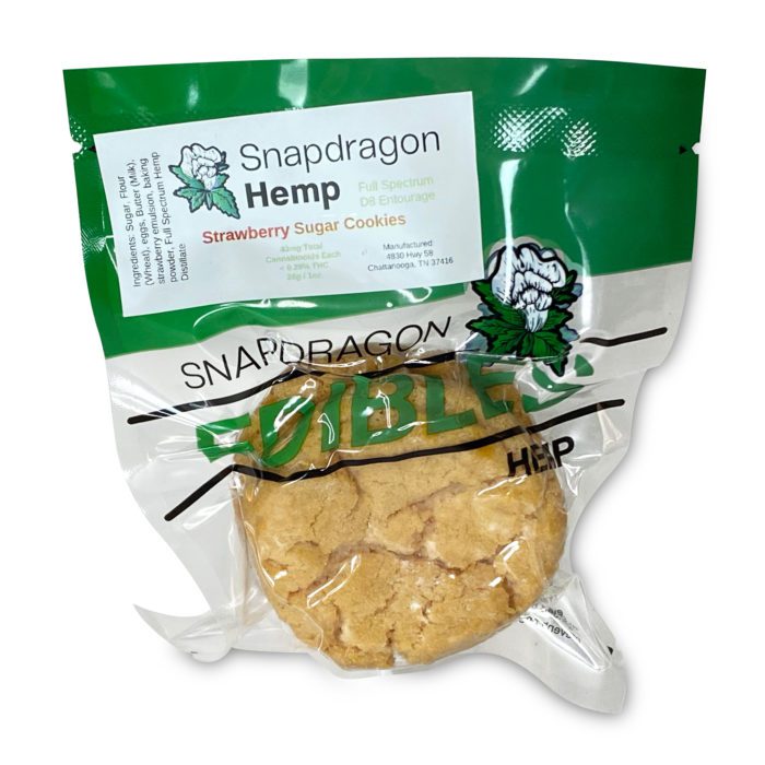 Snapdragon Delta-8-THC Strawberry Cookies (80 mg total Delta-8-THC) - Package Front