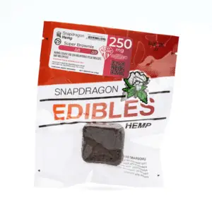 Snapdragon High Potency Delta-8-THC Brownie (212 mg Delta-8-THC + 39 mg Delta-9-THC) - Package Front