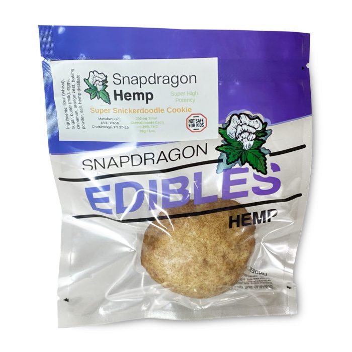 Snapdragon High Potency Delta-8-THC Snickerdoodle Cookie (250 mg Delta-8-THC) - Package Front