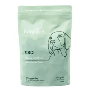 HolistaPet CBD Calming Soft Chews for Dogs (300 mg Total CBD) - Bag Front