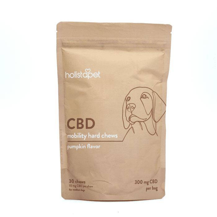 HolistaPet CBD Dog Treats + Joint and Mobility Care (300 mg Total CBD) - Bag Front