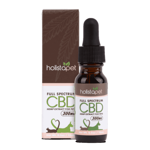 Holistapet CBD Oil for Dogs and Cats (300 mg Total CBD)
