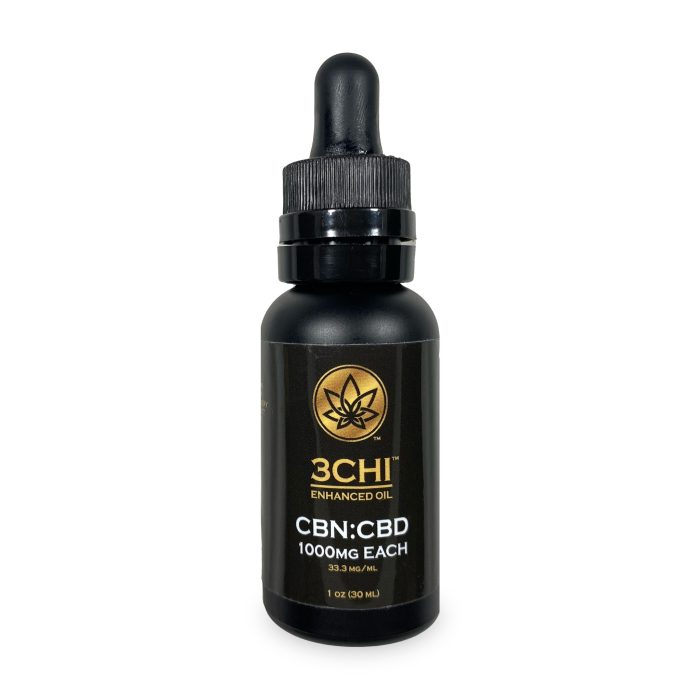 3Chi CBN - CBD Oil (1000 mg Total Each CBN & CBD) A