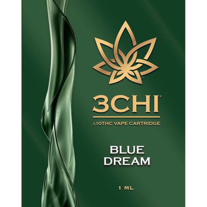 3Chi Delta-10-THC Vape Cartridge - Blue Dream