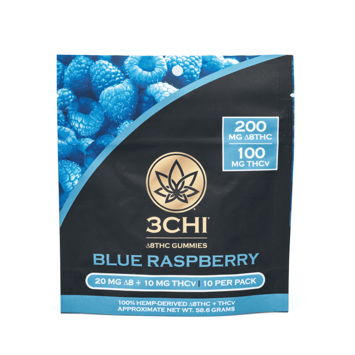 3Chi THCV Gummies (200 mg Total Delta-8-THC, 100 mg Total THCV) - Bag Front