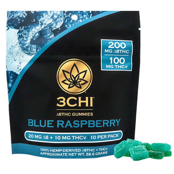 3Chi THCV Gummies - Package and gummies