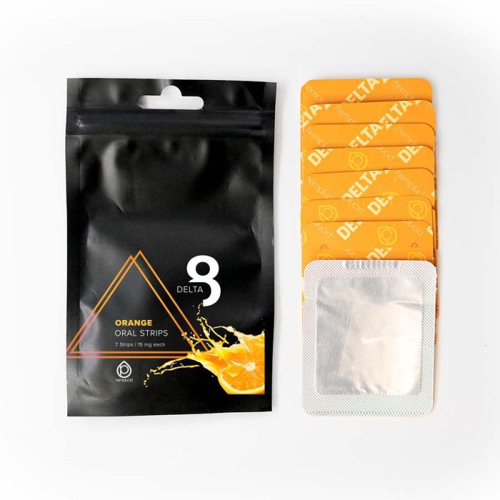 Hemplucid Delta-8-THC Oral Strips - Orange