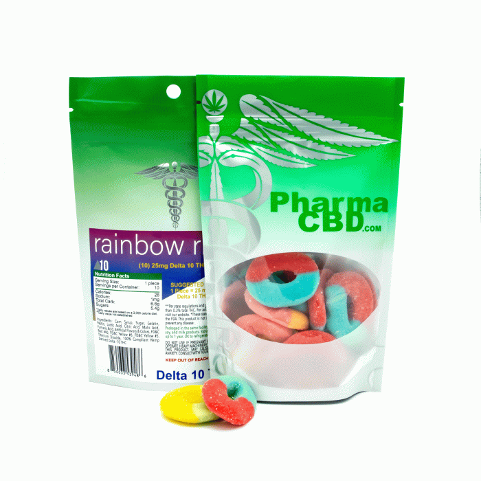 PharmaCBD Delta-10 Rainbow Rings Package