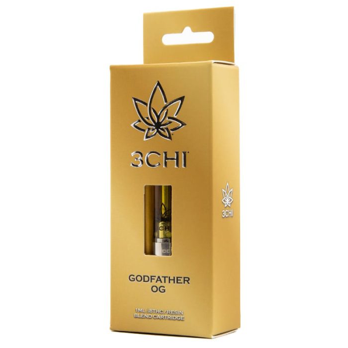 3Chi Delta-8-THC Resin Vape Cartridge - Godfather OG