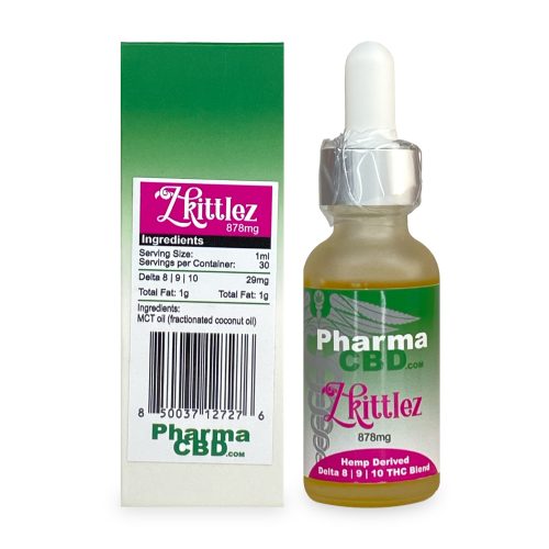 PharmaCBD Triple THC Blend Tincture – Zkittlez (878 mg Delta-8-9-10-THC Blend) A