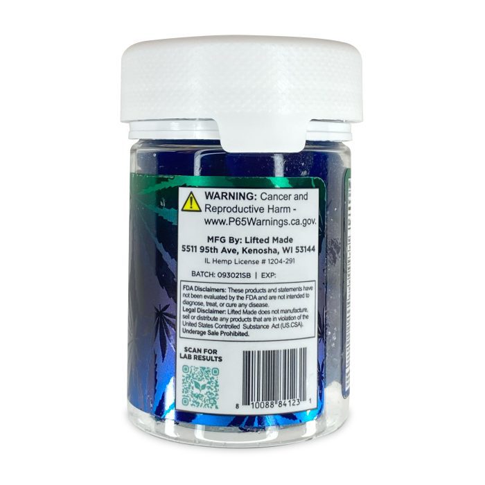 Urb Delta-9-THC Gummies - Sour Blueberry (250 mg Total Delta-9-THC) D