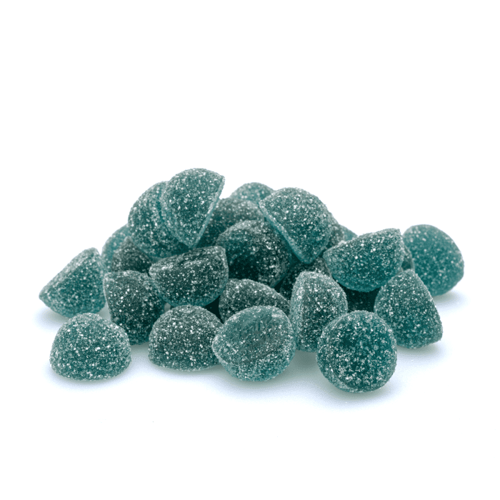 Urb Delta-9-THC Gummies - Sour Blueberry (300 mg Total Delta-9-THC) - Pile