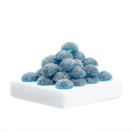 Urb Delta 9 THC Gummies - Sour Blueberry (350 mg Total Delta 9 THC) - Pile