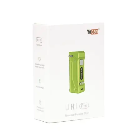 Yocan UNI Pro Universal Portable Box Mod Battery – Green - Box Front