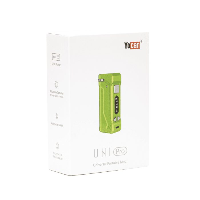 Yocan UNI Pro Universal Portable Box Mod Battery – Green - Box Front