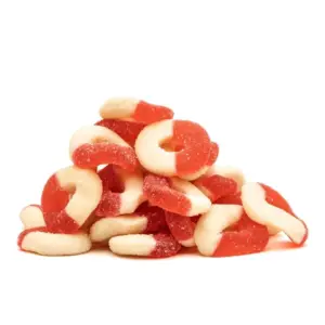 CannaBuddy Delta-8 Delta-9 Watermelon Rings (600 mg Total Delta-8-THC + 600 mg Total Delta-9-THC) - Pile