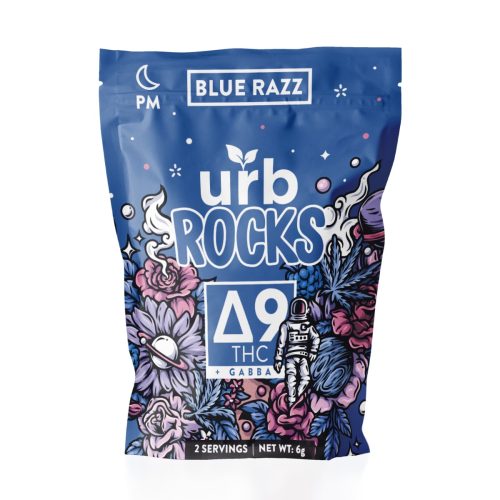 Urb Delta-9 Pop Rocks - Blue Razz (15 mg Total Delta-9-THC)
