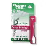 Shop PharmaCBD Grape Zkittlez Delta-8-THC Vape Carts Online