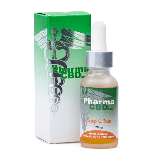 PharmaCBD Triple THC Blend Tincture - Crisp Citrus (878 mg Delta 8-9-10-THC Blend) - Combo