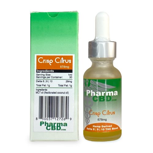 PharmaCBD Triple THC Blend Tincture – Crisp Citrus (878 mg Delta-8-9-10-THC Blend) A