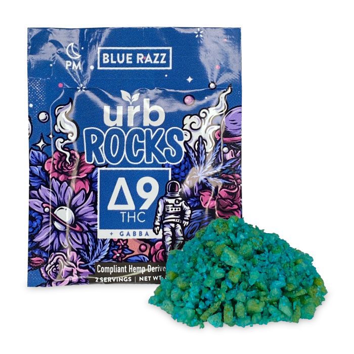 Urb Delta-9 Pop Rocks - Blue Razz (15 mg Total Delta-9-THC) 2