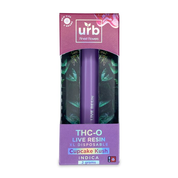 Urb Live Resin THC-O Disposable Vape - Cupcake Kush