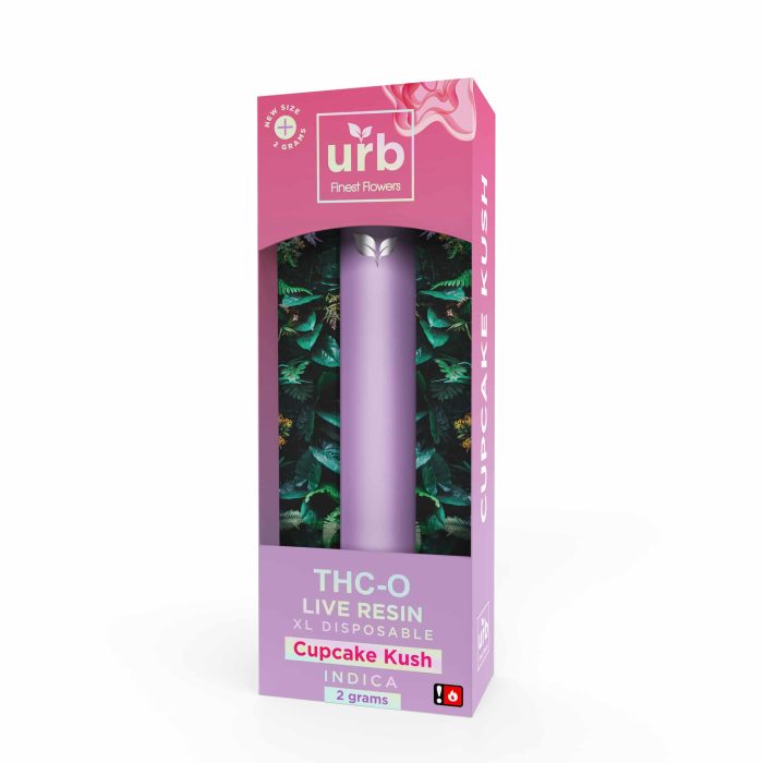 Urb Live Resin THC-O Disposable Vape – Cupcake Kush