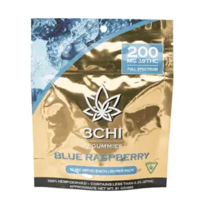 3Chi Delta 9 THC Gummies - Blue Raspberry (200 mg Total Delta 9 THC) - Image 2