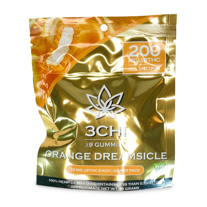 3Chi Delta-9-THC Gummies - Orange Dreamsicle (200 mg Total Delta-9-THC) 3