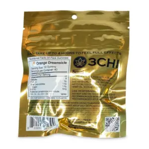 3Chi Delta 9 THC Gummies - Orange Dreamsicle (200 mg Total Delta 9 THC) - Image 4
