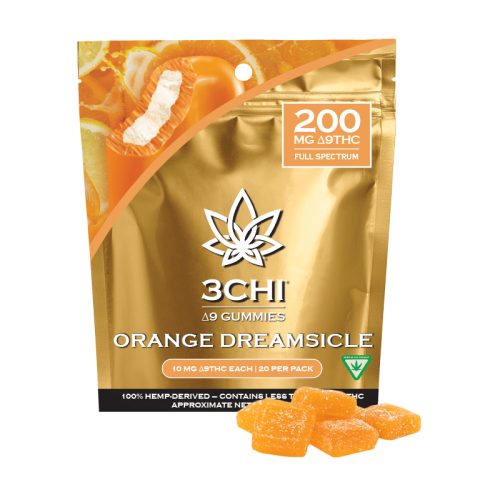 3Chi Delta-9-THC Gummies - Orange Dreamsicle (200 mg Total Delta-9-THC)