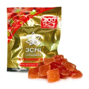 3Chi Delta-9-THC Gummies - Strawberry (200 mg Total Delta-9-THC) 2