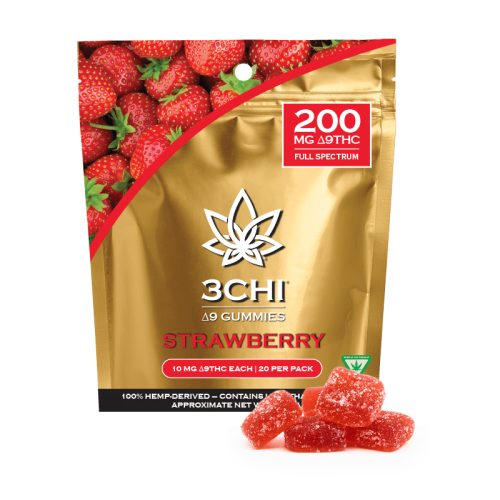 3Chi Delta-9-THC Gummies - Strawberry (200 mg Total Delta-9-THC)