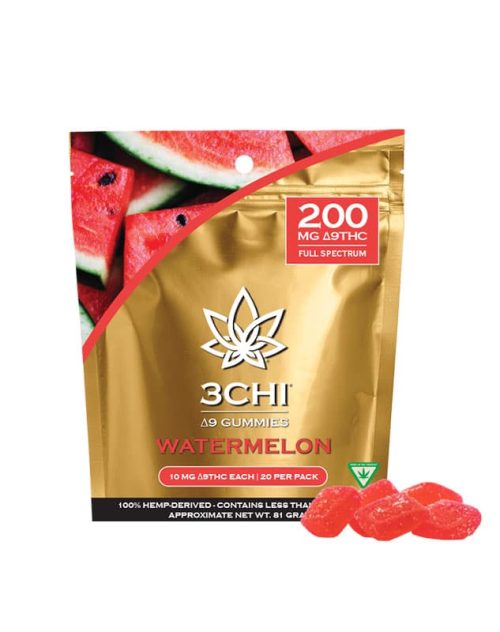 3Chi Delta-9-THC Gummies - Watermelon (200 mg Total Delta-9-THC)