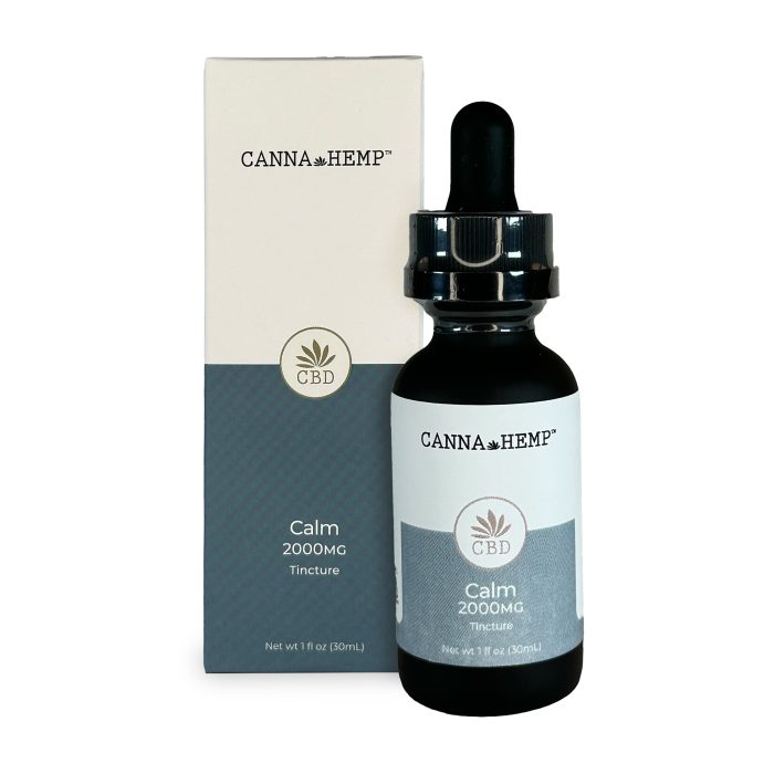 Canna Hemp Calm Elixir Plus (2000 mg CBD) Box and bottle