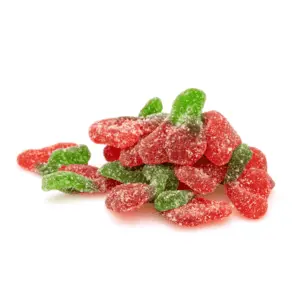CannaBuddy High Potency Delta-8 Cherry Sours (1000 mg Total Delta-8-THC) - Pile