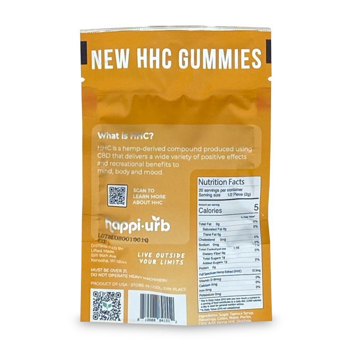 Urb HHC Getaway Gummies - Orange Creamsicle (250 mg Total HHC) C
