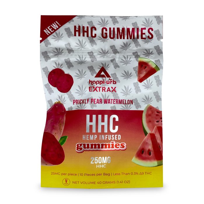 Urb HHC Gummies - Prickly Pear Watermelon (250 mg Total HHC) B