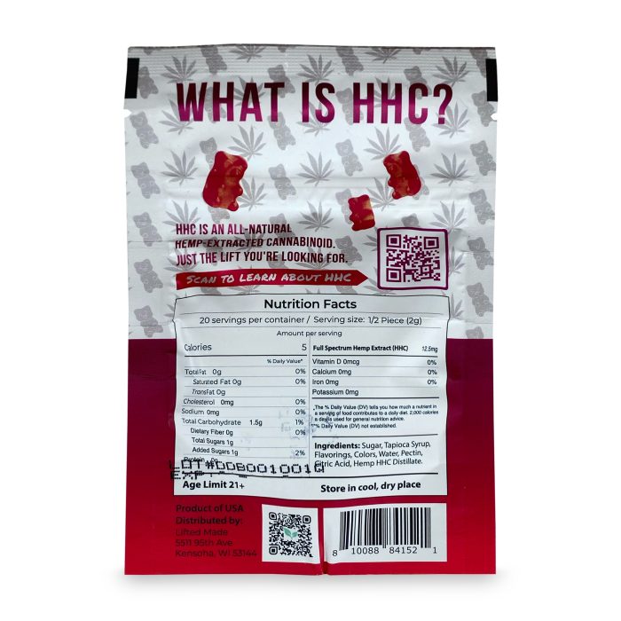 Urb HHC Gummies - Raspberry Hibiscus (250 mg Total HHC) C