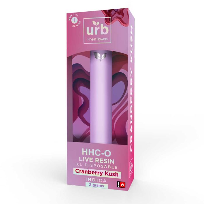 Urb HHC-O Live Resin Disposable Vape - Cranberry Kush