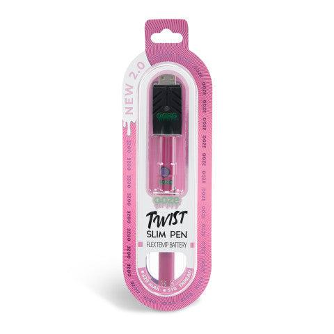 Ooze Slim Twist Pen 2.0 Vape Battery - Atomic Pink Box Front