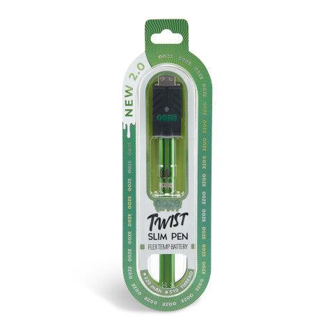 Ooze Slim Twist Pen 2.0 Vape Battery - Slime Green B