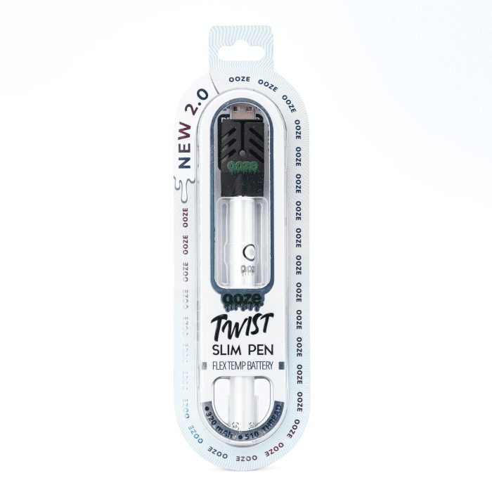 Ooze Slim Twist Pen 2.0 Vape Battery – Polar Pearl - Box Front