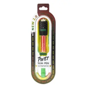 Ooze Slim Twist Pen 2.0 Vape Battery - Rasta - Image 3