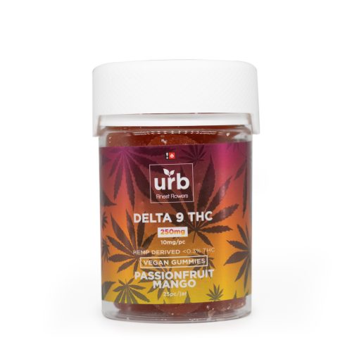Urb Delta-9-THC Gummies - Passionfruit Mango (250 mg Total Delta-9-THC)